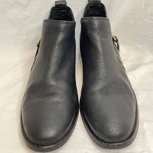 Ugg Ankle Boot Glee Side Zip Classic Staple Piece Black Leather Women's